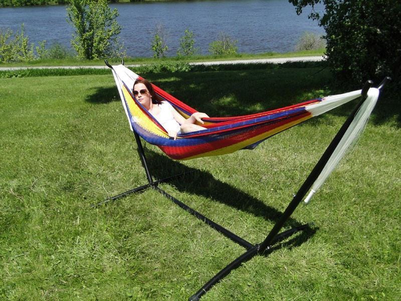 Hammock Universe Hammocks with Stands Hot Colors Double Mayan Hammock with Universal Stand